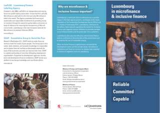Luxembourg in microfinance & inclusive finance