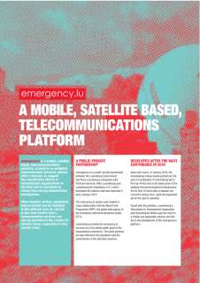 emergency.lu - a mobile, satellite based, telecommunications platform