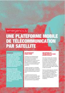emergency.lu - une plateforme mobile de télécommunication par satellite