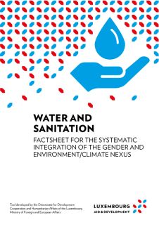 Water and Santiation - Factsheet for the systematic integration of the Gender and Environment/Climate Nexus