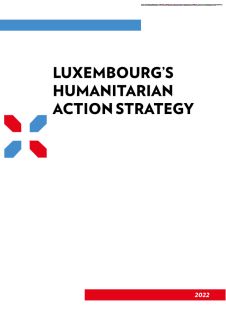 Luxembourg's Humanitarian Action Strategy